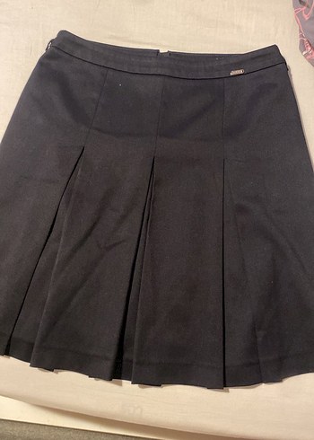 Lacoste Lacivert Pileli Mini Etek