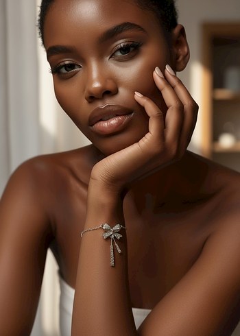 Bej Fiyonk Detaylı Kadın Bileklik - Görsel 2