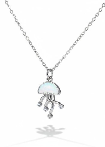 Nereya kolye, denizanası çelik kolye - Görsel 3