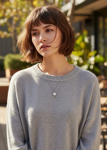 Nereya kolye, denizanası çelik kolye - Görsel 2