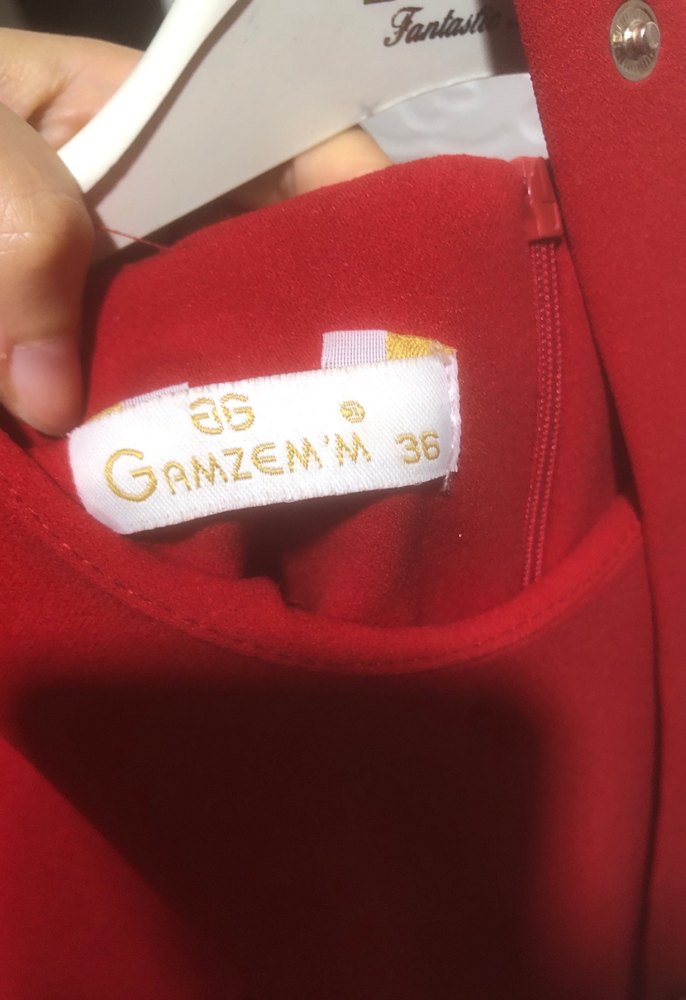 Püsküllü Bordo Uzun Kadın Elbise - Görsel 5