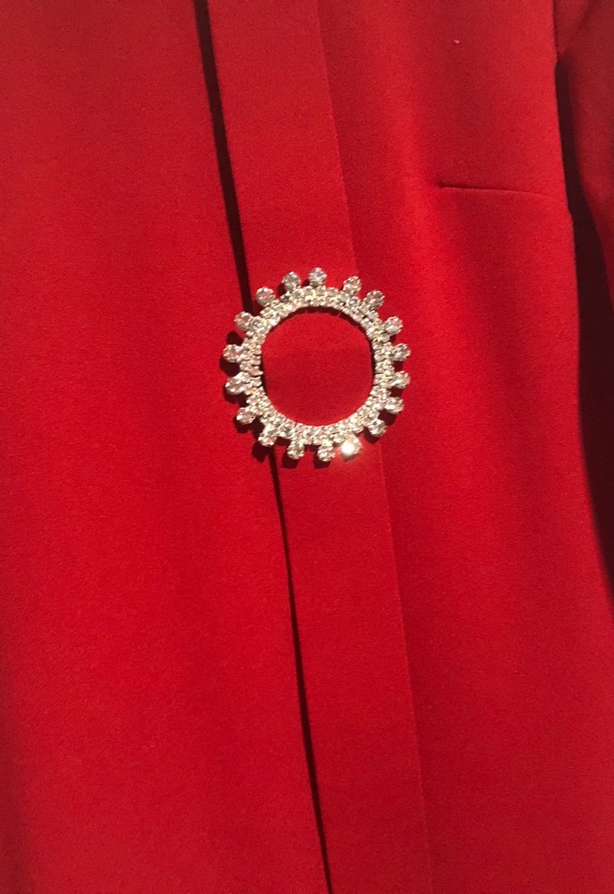 Püsküllü Bordo Uzun Kadın Elbise - Görsel 4