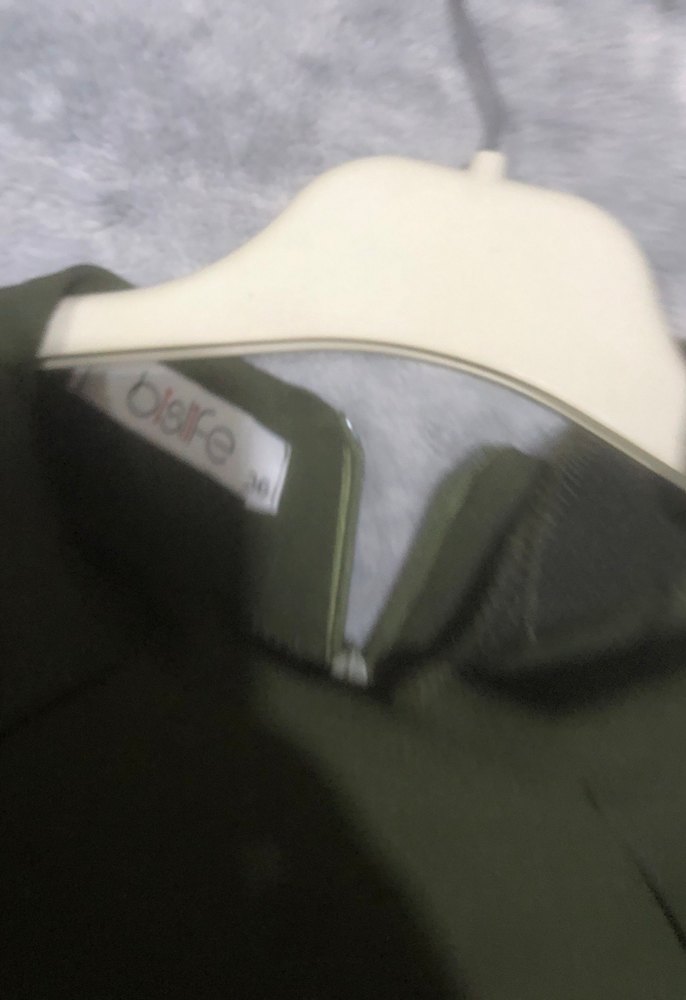 Kadın Haki Uzun Kollu Drapeli Elbise - Görsel 4