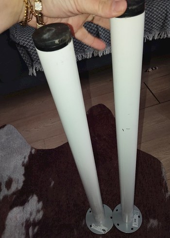  Beden Beyaz Metal Masa Ayağı 4'lü Set ikea