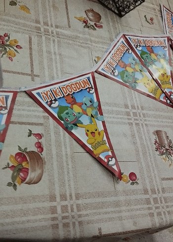 Renkli Pokémon Doğum Günü Afişi - Görsel 2