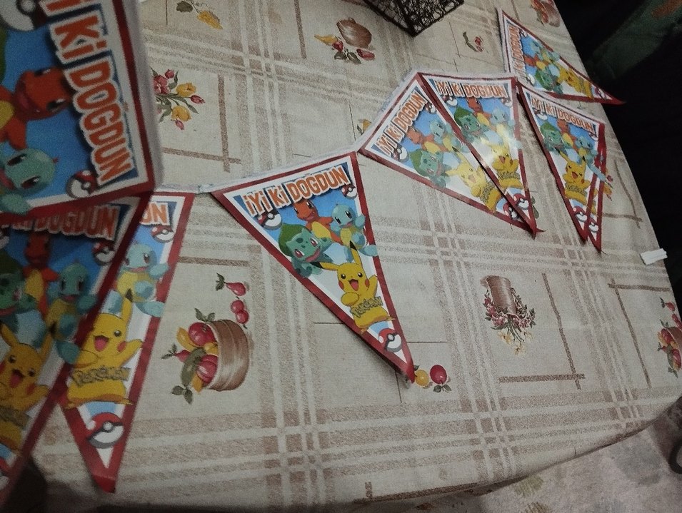 Renkli Pokémon Doğum Günü Afişi - Görsel 2