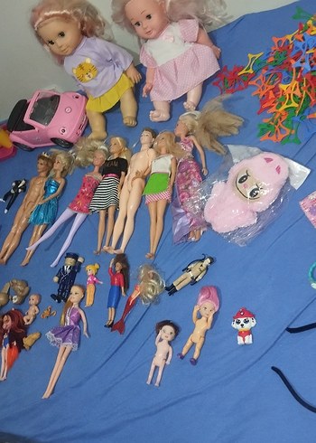 Beden Renkli Pembe Oyuncak Bebekler