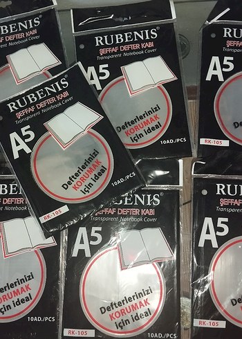 RUBENIS Şeffaf A5 Defter Kabı - Görsel 5