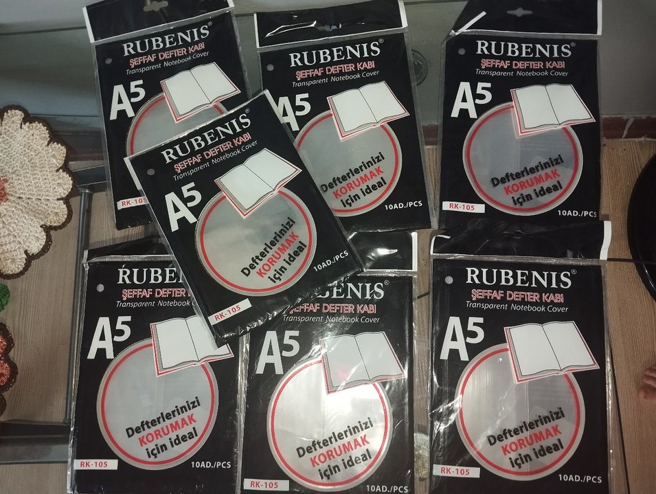RUBENIS Şeffaf A5 Defter Kabı - Görsel 5