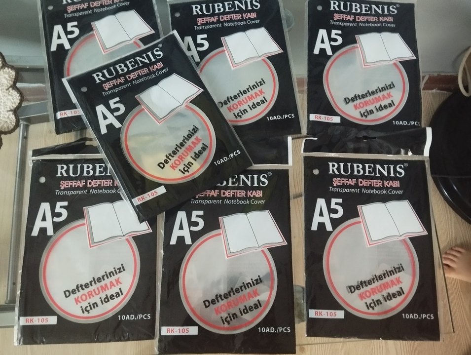 RUBENIS Şeffaf A5 Defter Kabı - Görsel 2