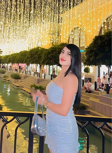Büzgülü beyaz elbise HOLLY LOLLY