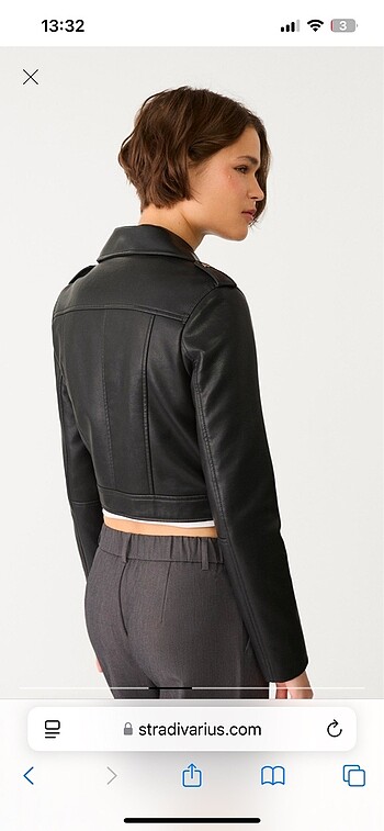 Stradivarius Stradivarius biker deri ceket