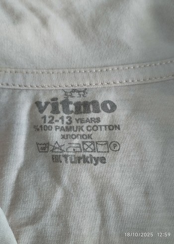 10 Yaş Beden beyaz Renk ki cocuk Pijama Takımı
