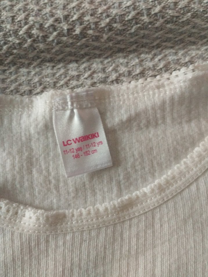 Beyaz Çocuk İçlik Kısa Kollu - Görsel 2