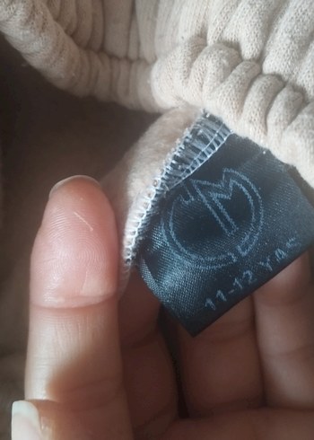 Bej Düğmeli Kız Eşofman Takımı - Görsel 2