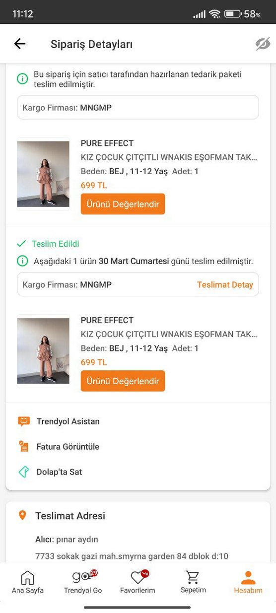 Bej Düğmeli Kız Eşofman Takımı - Görsel 4