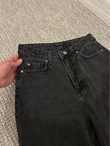 36 Beden siyah Renk Mom jean