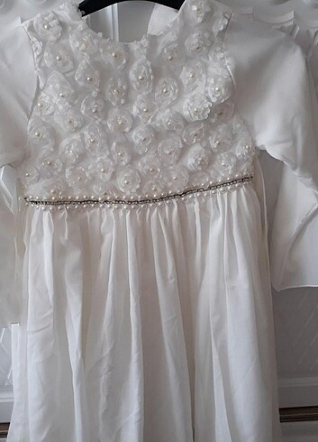 6 Yaş Beden beyaz Renk LcWaikiki kiz cocuk elbise