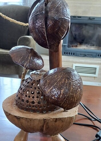 Coconut el yapımı retro tarzı abajur