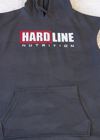 Gri Kapüşonlu HARDLİNE Erkek Sweatshirt