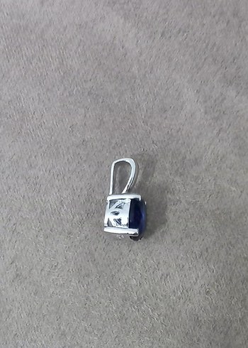 Mavi Safir Taşlı Kadın Kolye Ucu - Görsel 2