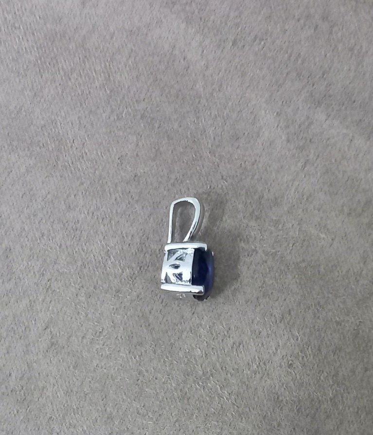 Mavi Safir Taşlı Kadın Kolye Ucu - Görsel 2