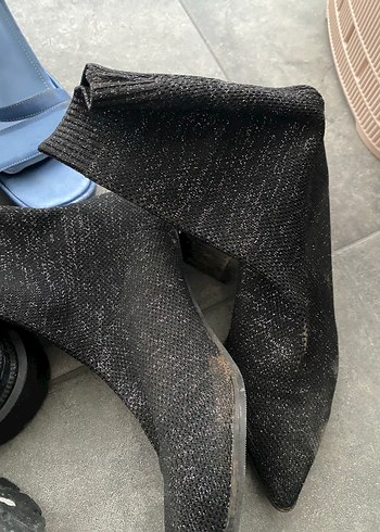 38 Beden Siyah Kadın Blok Topuklu Klasik Ayakkabı