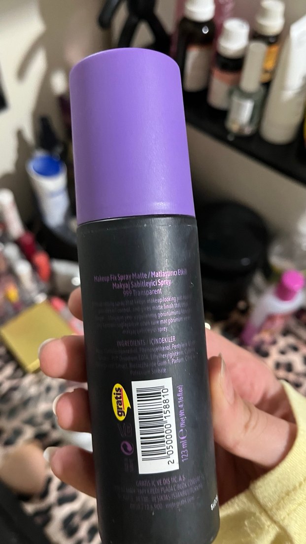 YKD Fix Me Mat Makyaj Sabitleyici Sprey Mor - Görsel 2