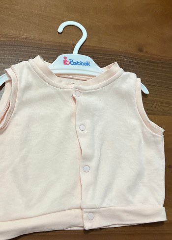 Kız Çocuk Düğmeli Pamuklu Kolsuz Yelek - Görsel 2