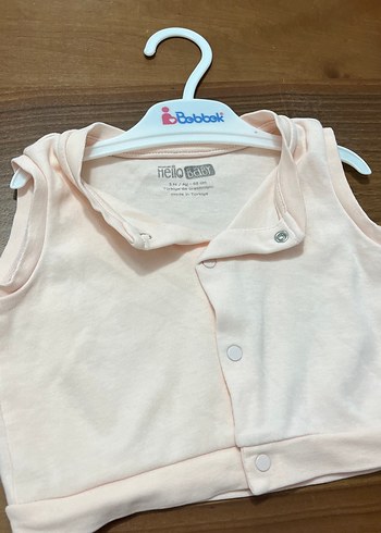 Kız Çocuk Düğmeli Pamuklu Kolsuz Yelek - Görsel 4