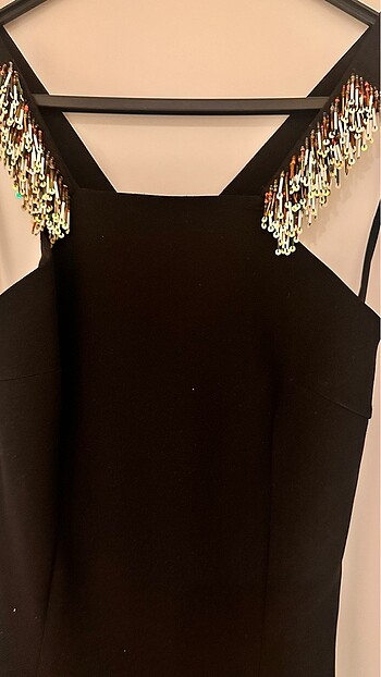 Yırtmaç ve pul detaylı xs-s uyumlu - Görsel 7