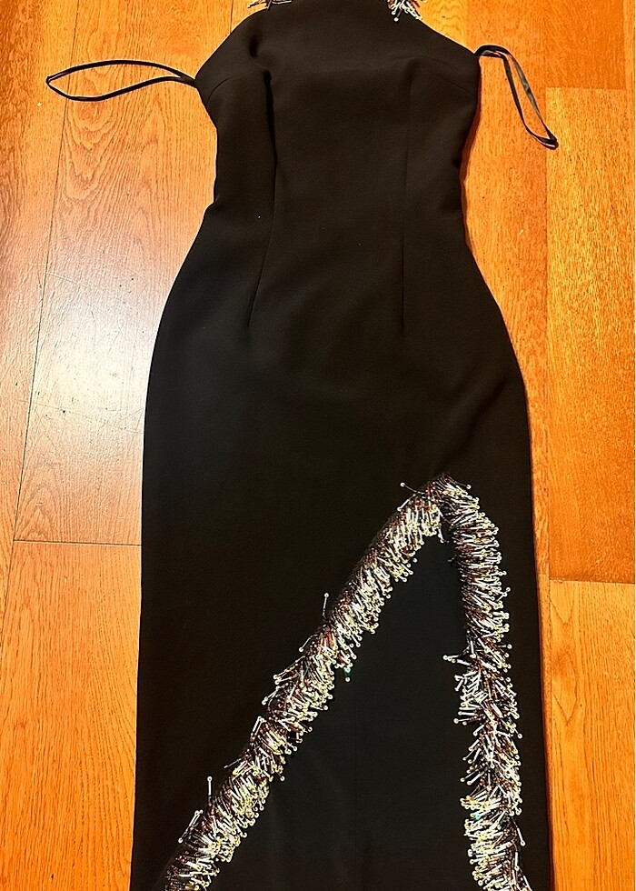 Yırtmaç ve pul detaylı xs-s uyumlu - Görsel 2