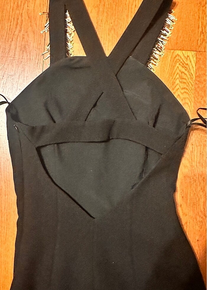 Yırtmaç ve pul detaylı xs-s uyumlu - Görsel 5