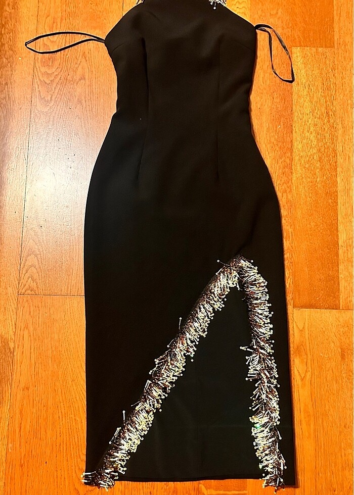 Yırtmaç ve pul detaylı xs-s uyumlu - Görsel 3