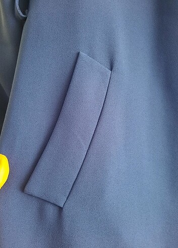 Saks mavisi ceket - Görsel 6