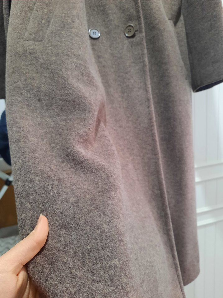 Bej Uzun Yün Kadın Kaban - Görsel 2