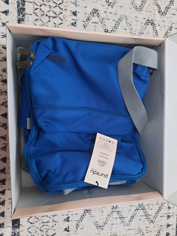 Mavi Bebek Bakım Çantası Seti puredu - Görsel 3