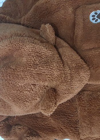 Kahverengi Kürklü Erkek Çocuk bebek kaban - Görsel 5