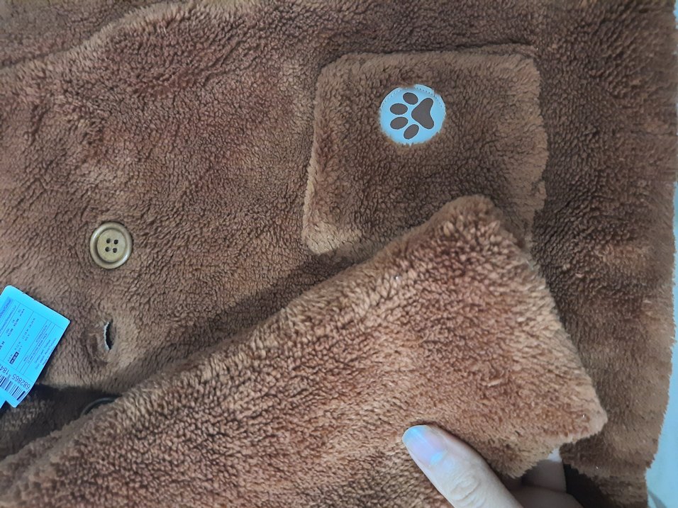 Kahverengi Kürklü Erkek Çocuk bebek kaban - Görsel 2