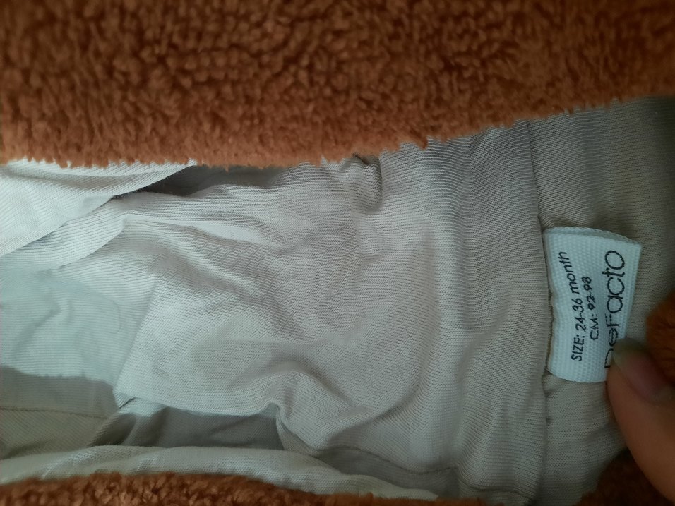 Kahverengi Kürklü Erkek Çocuk bebek kaban - Görsel 3