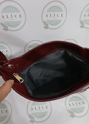 Zara Bordo rugan pinterest kadın kol çantası