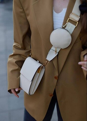 Mango Cüzdan detaylı kadın kol çantası