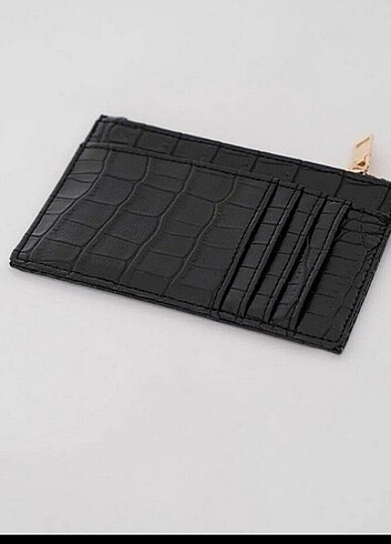  Beden Siyah renk fermuarlı cüzdan bölmeli kartlık