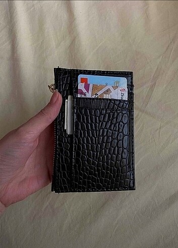 Louis Vuitton Siyah renk cüzdan bölmeli kartlık