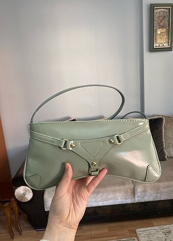 Mint yeşili manc model kadın kol çantası