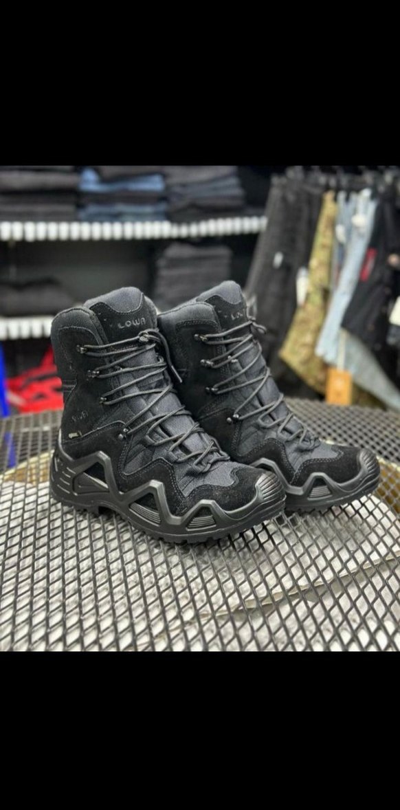 Siyah Kamuflaj Bağcıklı Biker Erkek Bot - Görsel 2