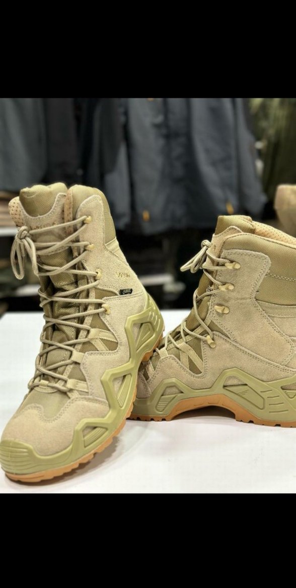 Bej Kamuflaj Bağcıklı Erkek Outdoor Botu - Görsel 3