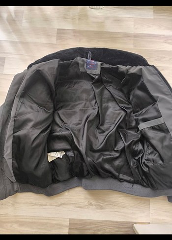 Gri Fermuarlı Erkek Kısa Mont - Görsel 2