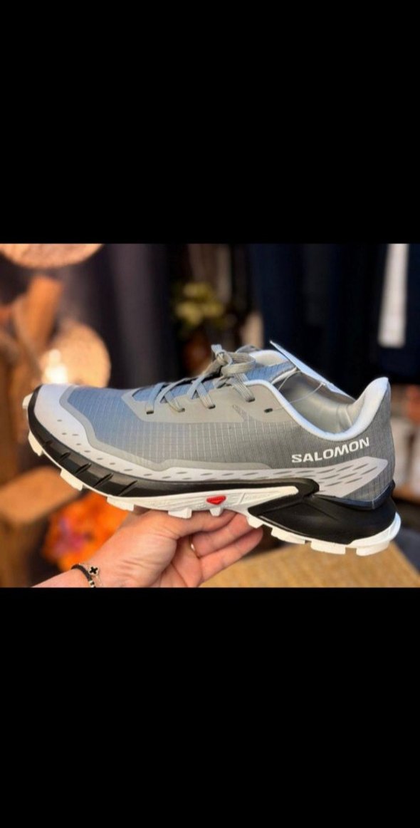 Gri Bağcıklı Salomon Outdoor Ayakkabı - Görsel 2