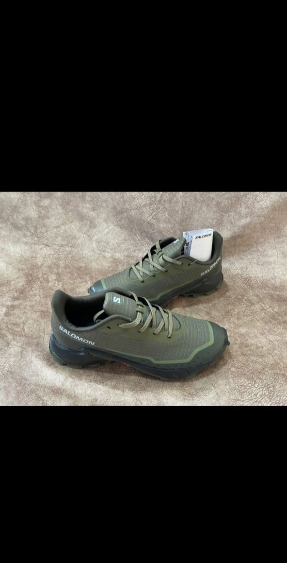 Erkek Gri Kamuflaj Outdoor Ayakkabı Velcro - Görsel 2